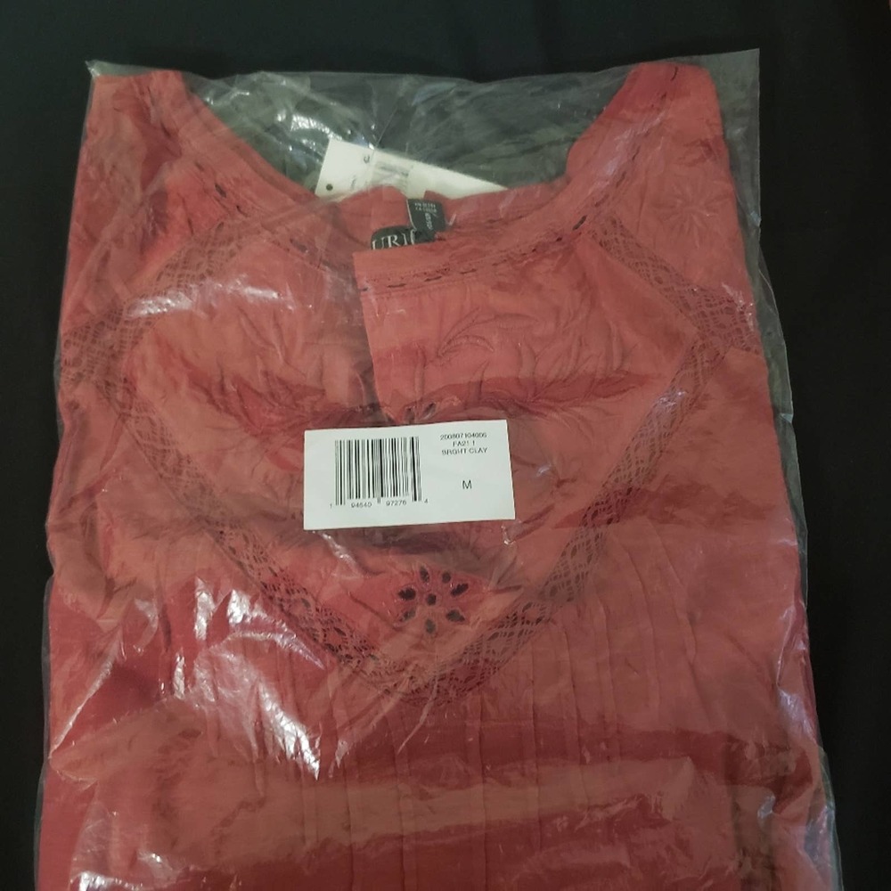 Lauren Ralph Lauren Embroidered Slub Jersey Top - NWT - Picture 13 of 14